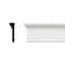 Ekena Millwork 4 1/2"H x 1 1/4"P x 96"L Back Band Casing Moulding, PVC CAS05X01X96BBSWPV - alternate 1